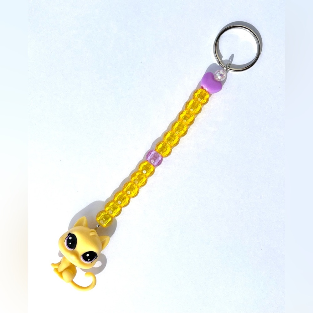 Toycore Kandi Keychain - Yellow & Purple